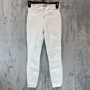 L'Agence Women's Jeans 25 White Skinny‎ High Rise